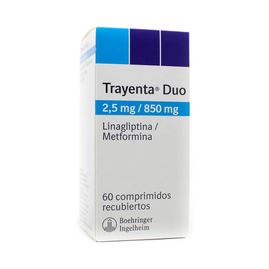 TRAYENTA 2.5/850MG BOEHRINGER INGELHEIM - FARMA Comprimido Recubierto Duo427689