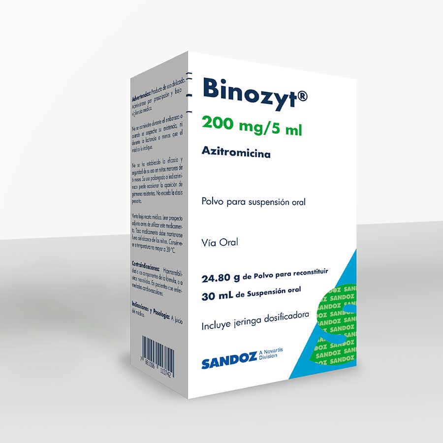 BINOZYT 200MG/5ML ALIANZA SANDOZ en Polvo 427723