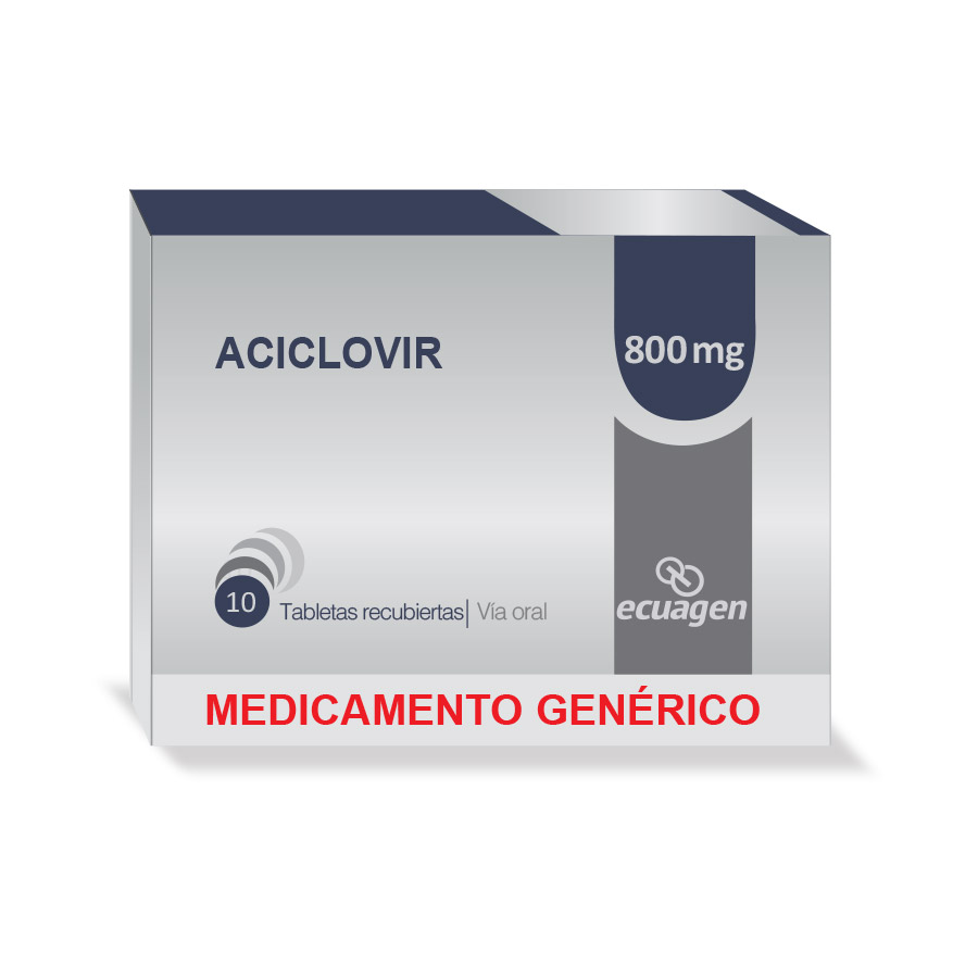 ACICLOVIR 800MG DYVENPRO ECUAGEN Tableta Recubierta 427752