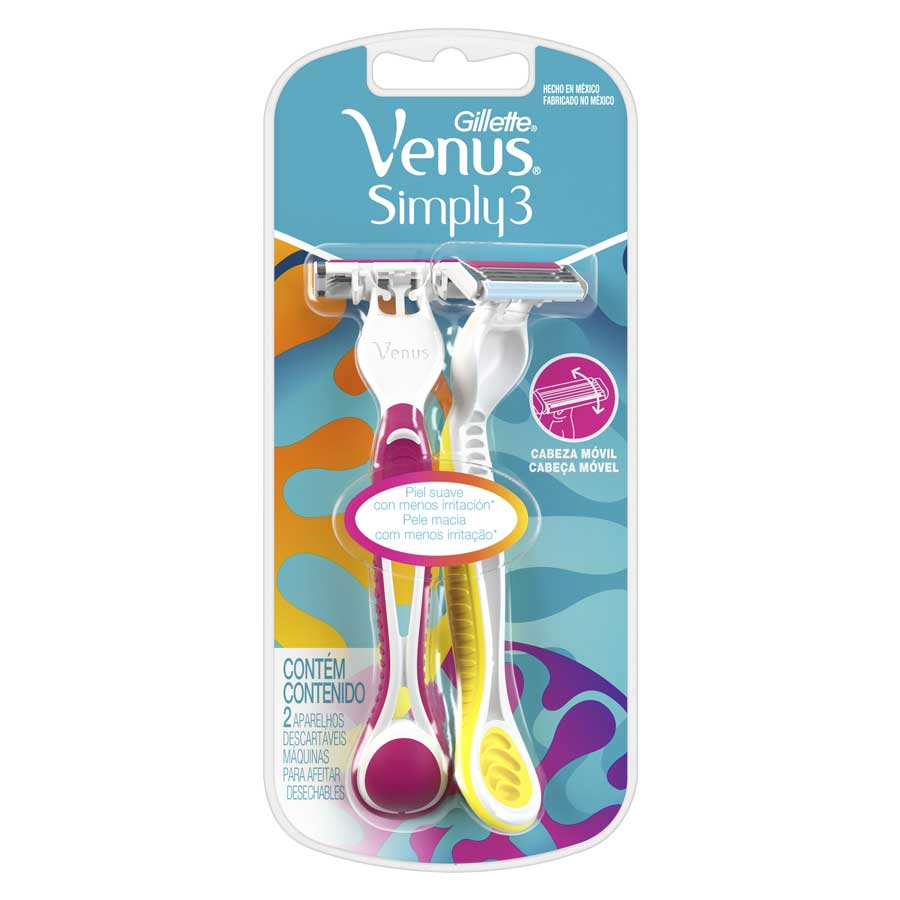  Afeitadora Desechable GILLETTE Venus 3 Simply 2 unidades427759