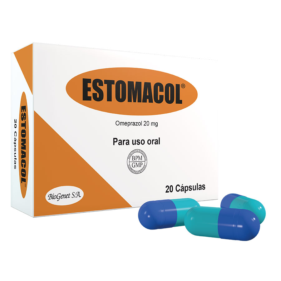 ESTOMACOL 20MG BIOGENET Cápsulas 427816