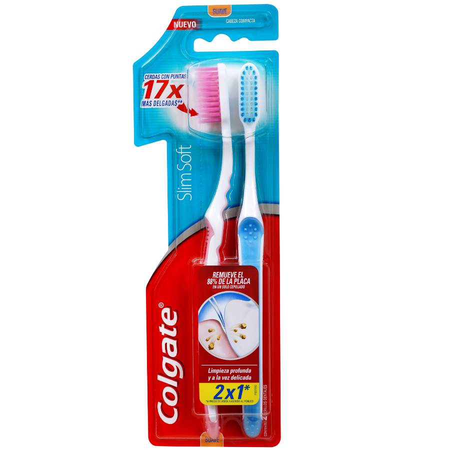  Cepillo Dental COLGATE Slim Soft 2 unidades427821