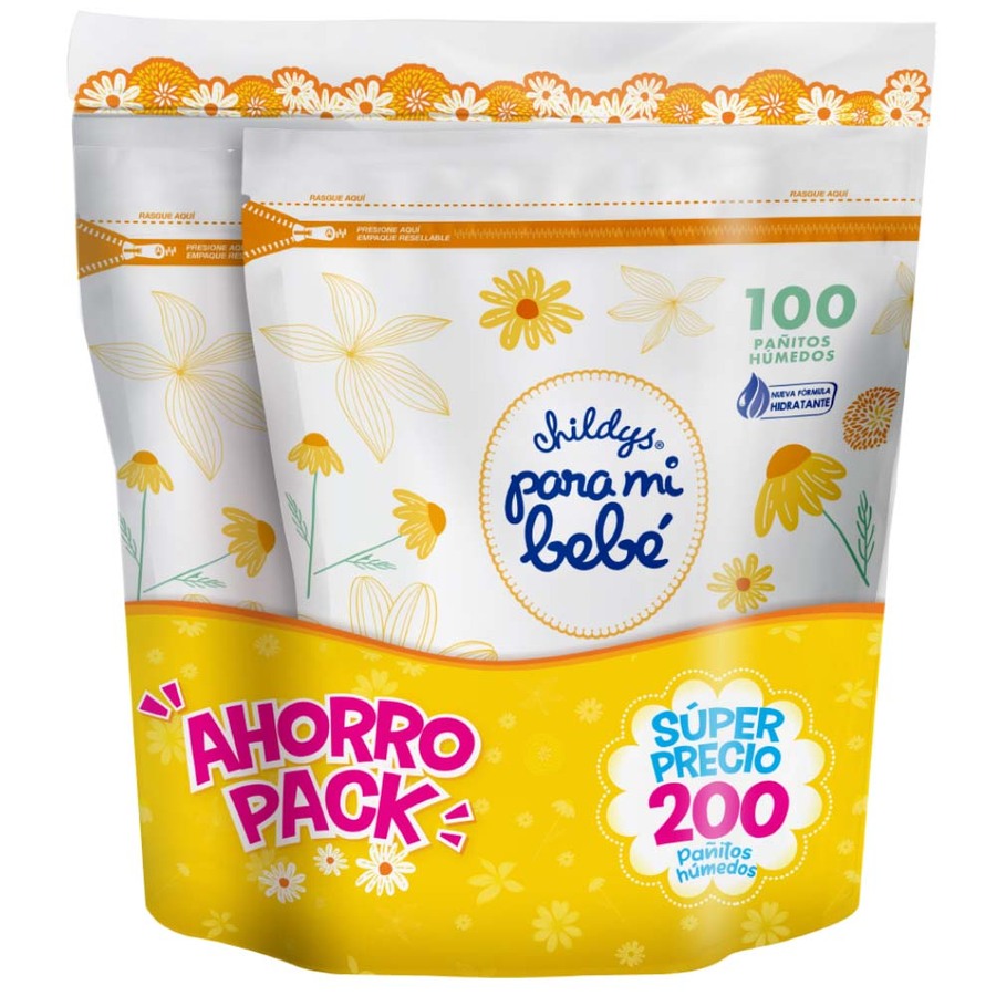  Pañitos Húmedos PARA MI BEBE Manzanilla Duopack 200 unidades427836