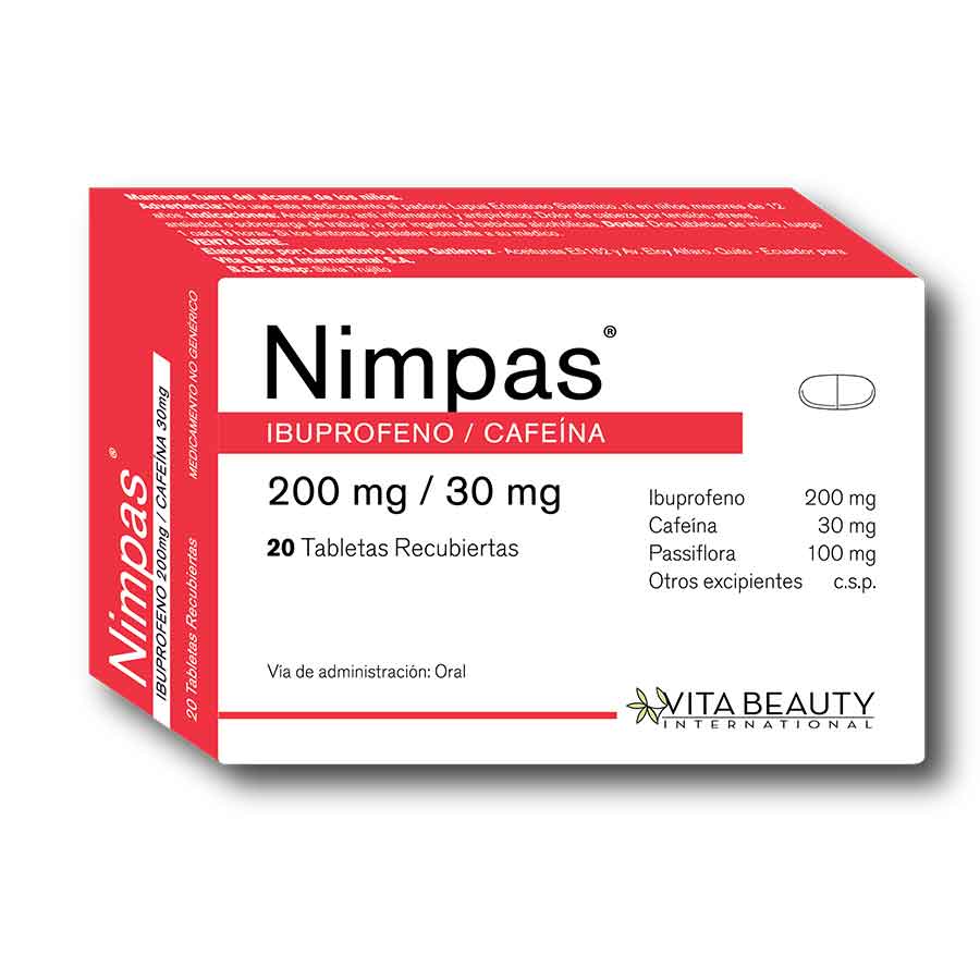  Analgésico NIMPAS 200 mg Tableta Recubierta x 20427937