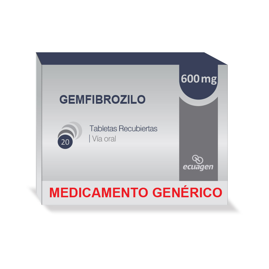 GEMFIBROZILO 600MG DYVENPRO ECUAGEN Tableta Recubierta 427972