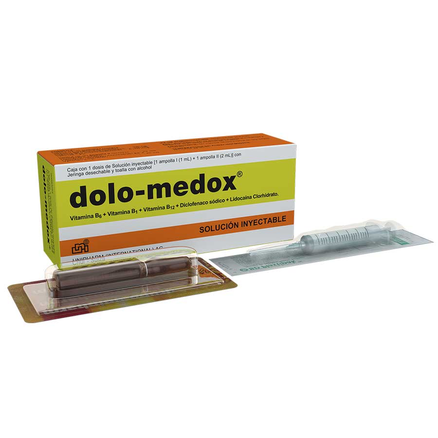 DOLO-MEDOX 100/100MG LETERAGO - UNIPHARM Solución Inyectable 427988