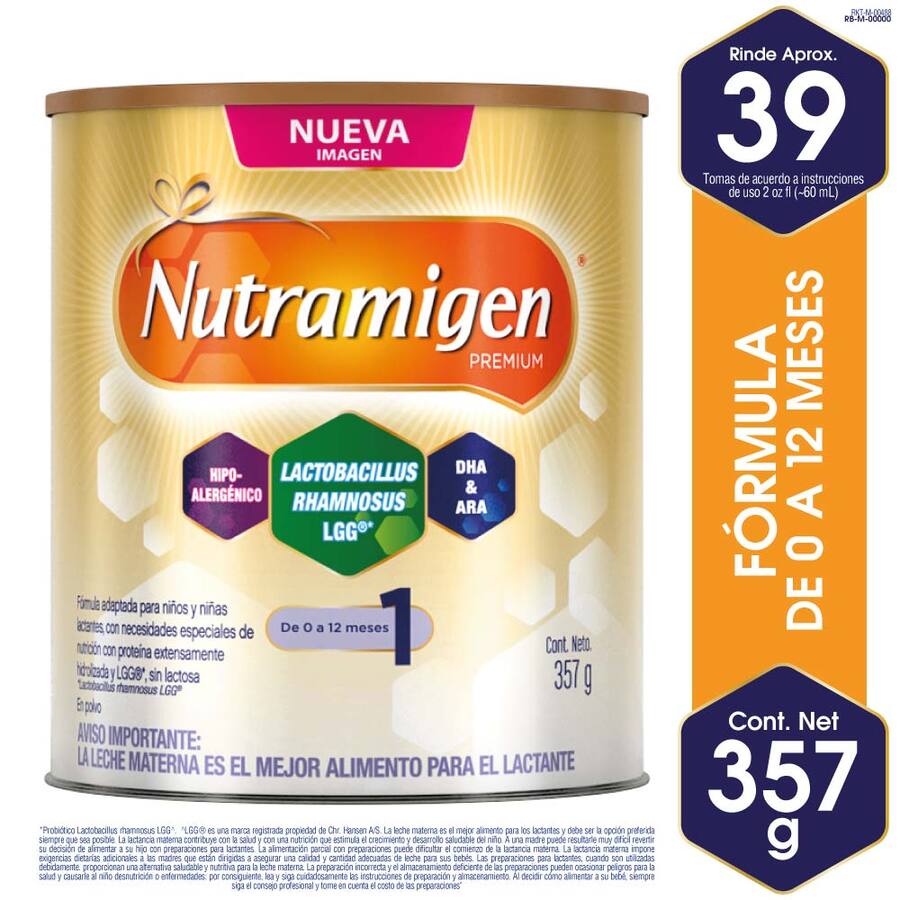  Fórmula Infantil NUTRAMIGEN Fórmula especializada con LGG Lata 357g427999