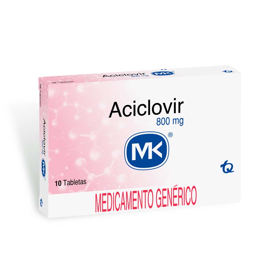 ACICLOVIR 800MG TECNOQUIMICAS - GENERICOS Tableta 428012