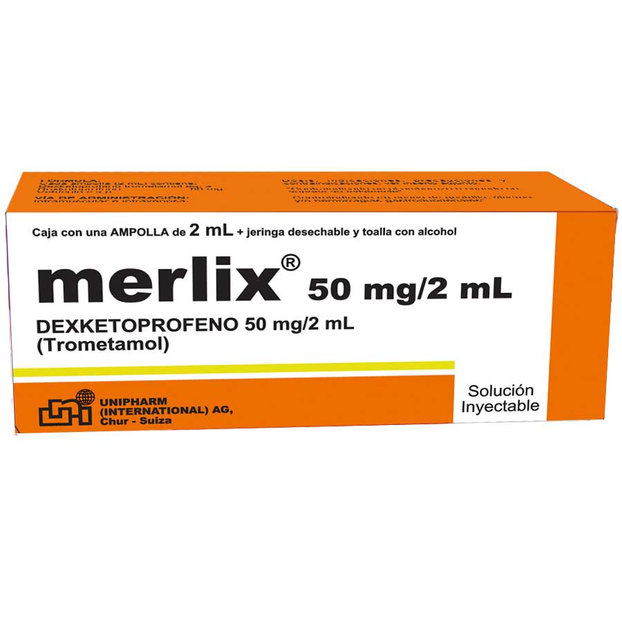 MERLIX 50MG LETERAGO - UNIPHARM Ampolla Inyectable 428035