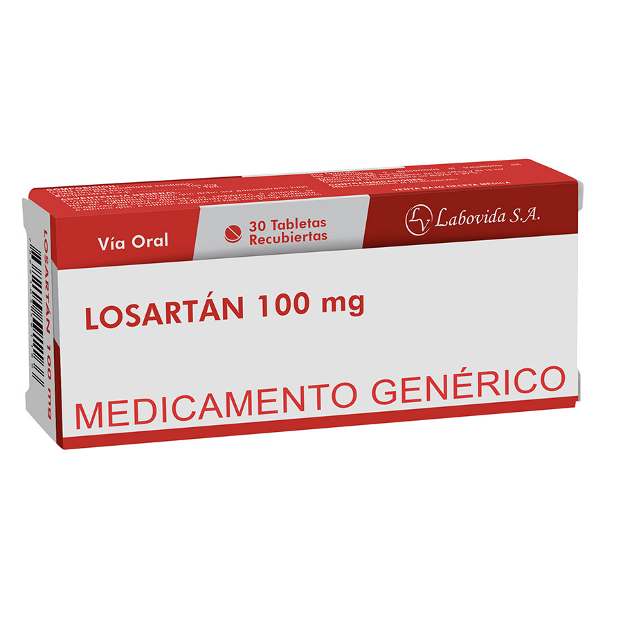 LOSARTAN 100MG LABOVIDA Tableta Recubierta 428046