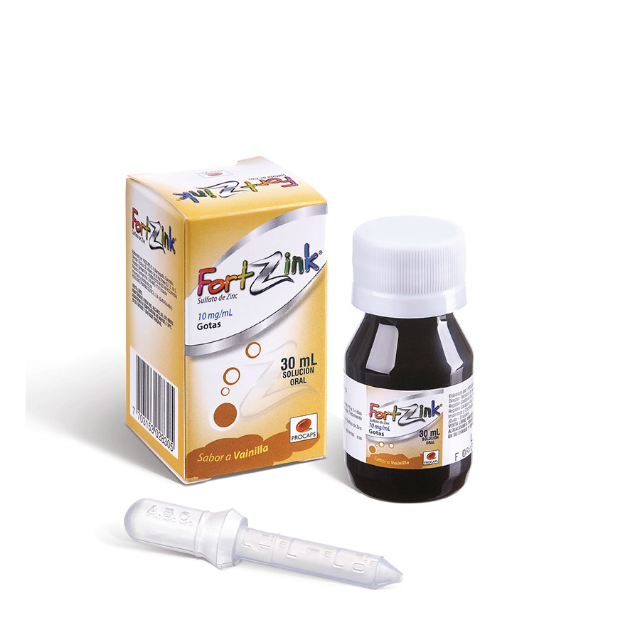  FORTZINK Vainilla 10 mg en Gotas 30 ml428047