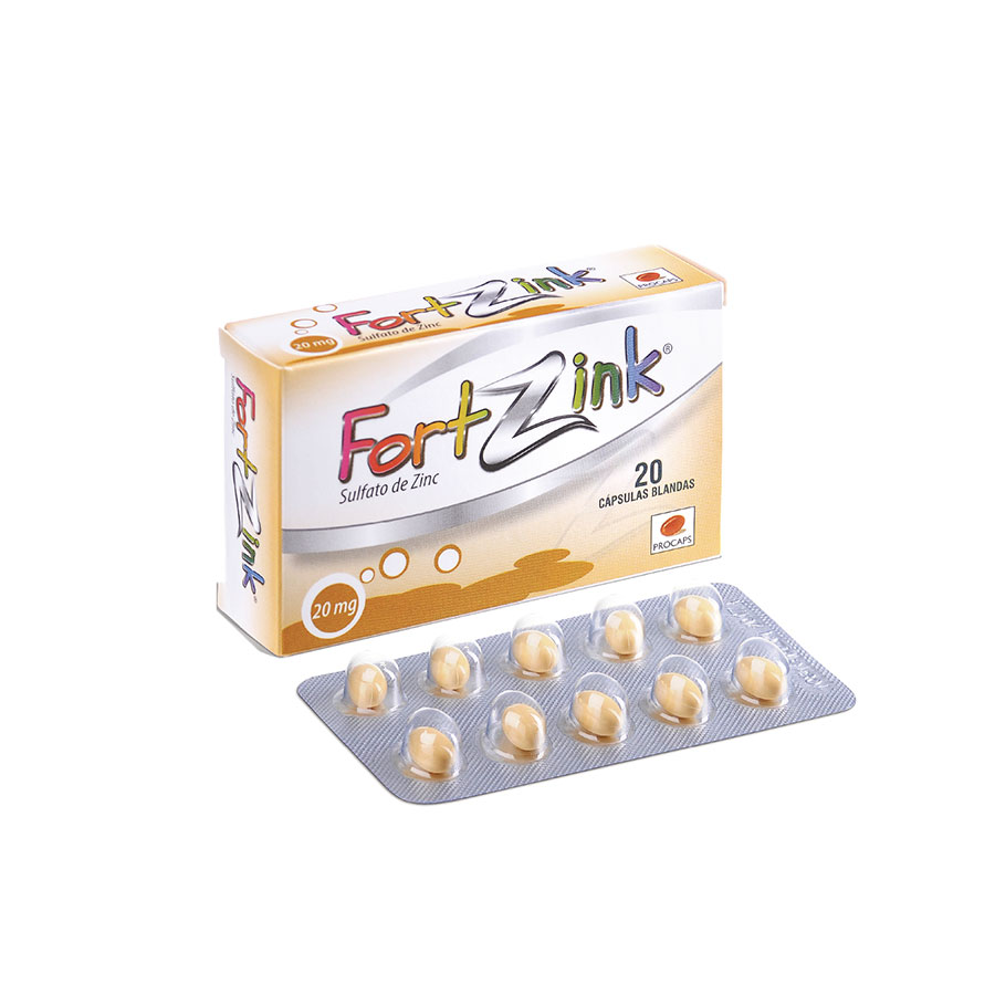  FORTZINK 20 mg Cápsulas Blandas x 20428048