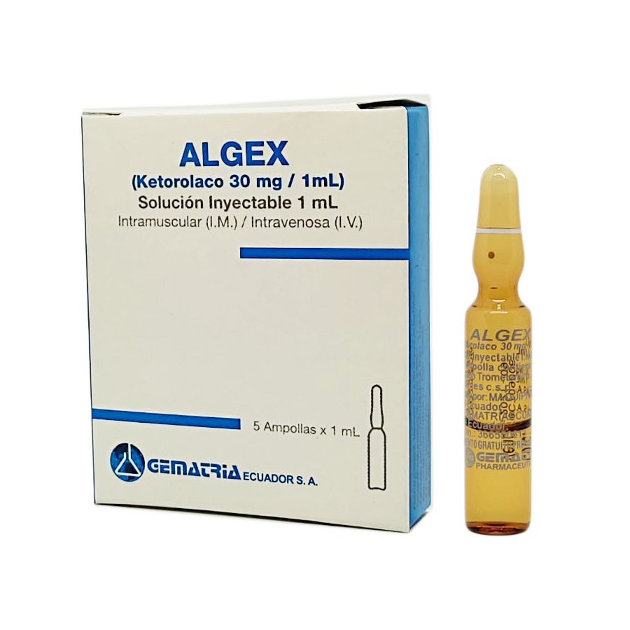 ALGEX 30MG GEMATRIAECUADOR Solución inyectable 428087