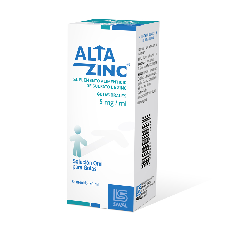 ALTAZINC 5MG ECUAQUIMICA - SAVAL en Gotas 428154