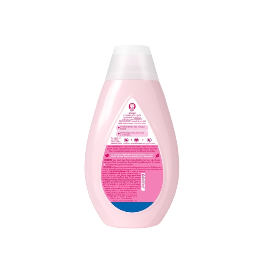  Acondicionador JOHNSON'S Baby Gotas de Brillo 400 ml428162