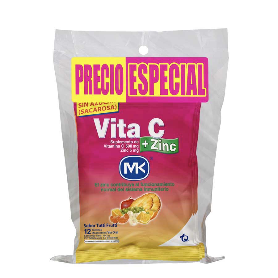  Vitamina C VITA-C Frutas 500 x 5 mg Tableta Masticable x 4428164