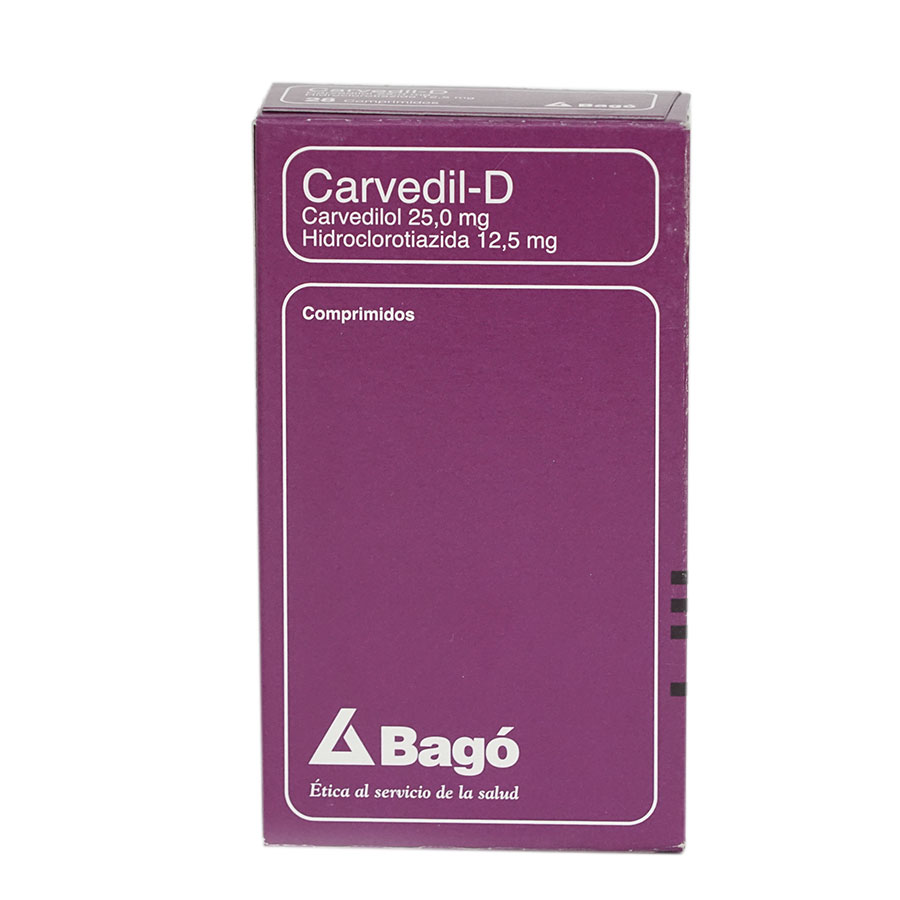 CARVEDIL 25/12.5MG QUIFATEX DIST BAGO Comprimidos 428170