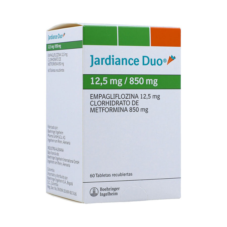 JARDIANCE 12.5/850MG BOEHRINGER INGELHEIM - FARMA Comprimidos Duo428173