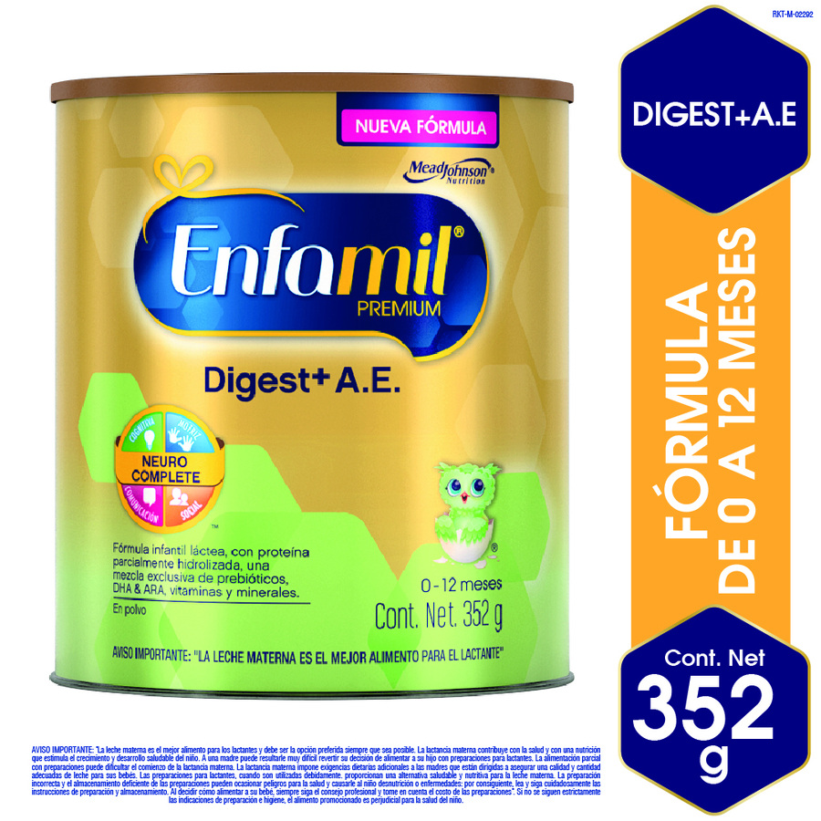  Fórmula Infantil ENFAMIL Premium Digest + AE Lata de 352g428191