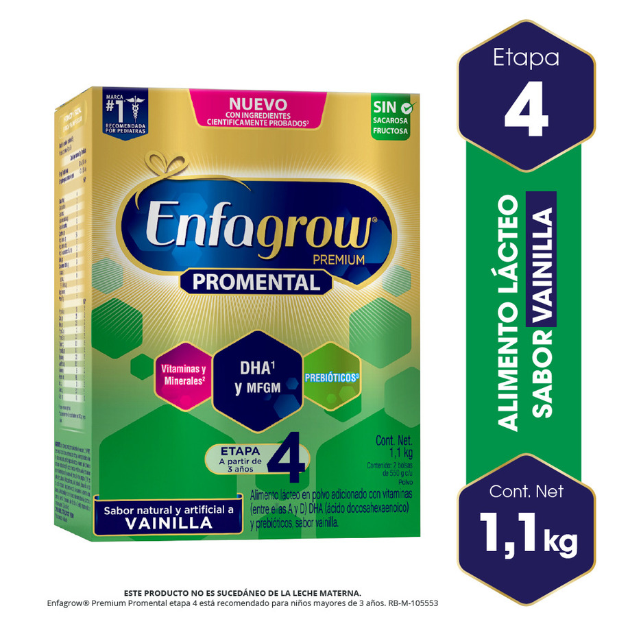  Formula de Crecimiento ENFAGROW Premium- Etapa 4 Caja de 1100g428227