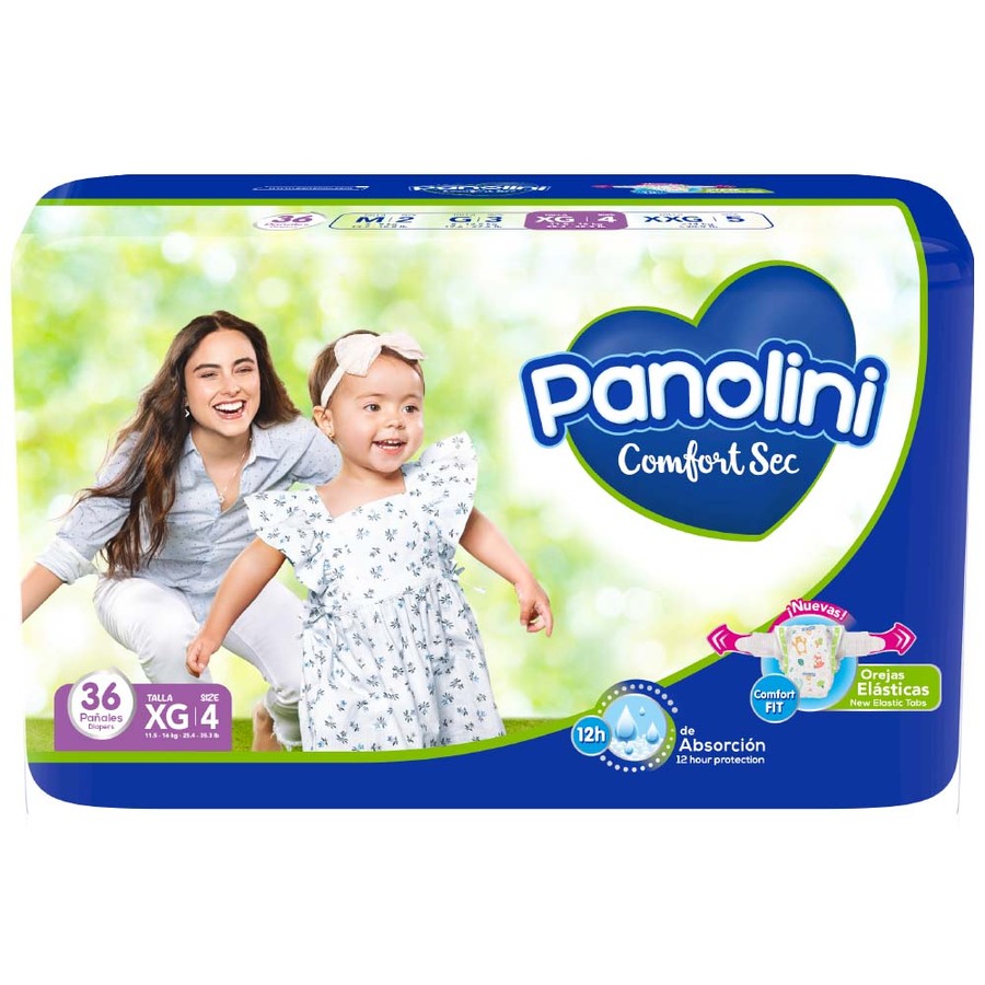  Pañal PANOLINI Comfort Sec X-Large 36 unidades428246