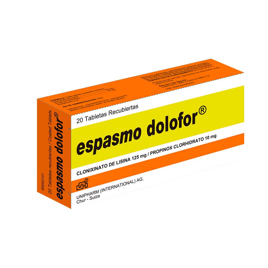 ESPASMO DOLOFOR 10/125MG LETERAGO - UNIPHARM Tableta 428265