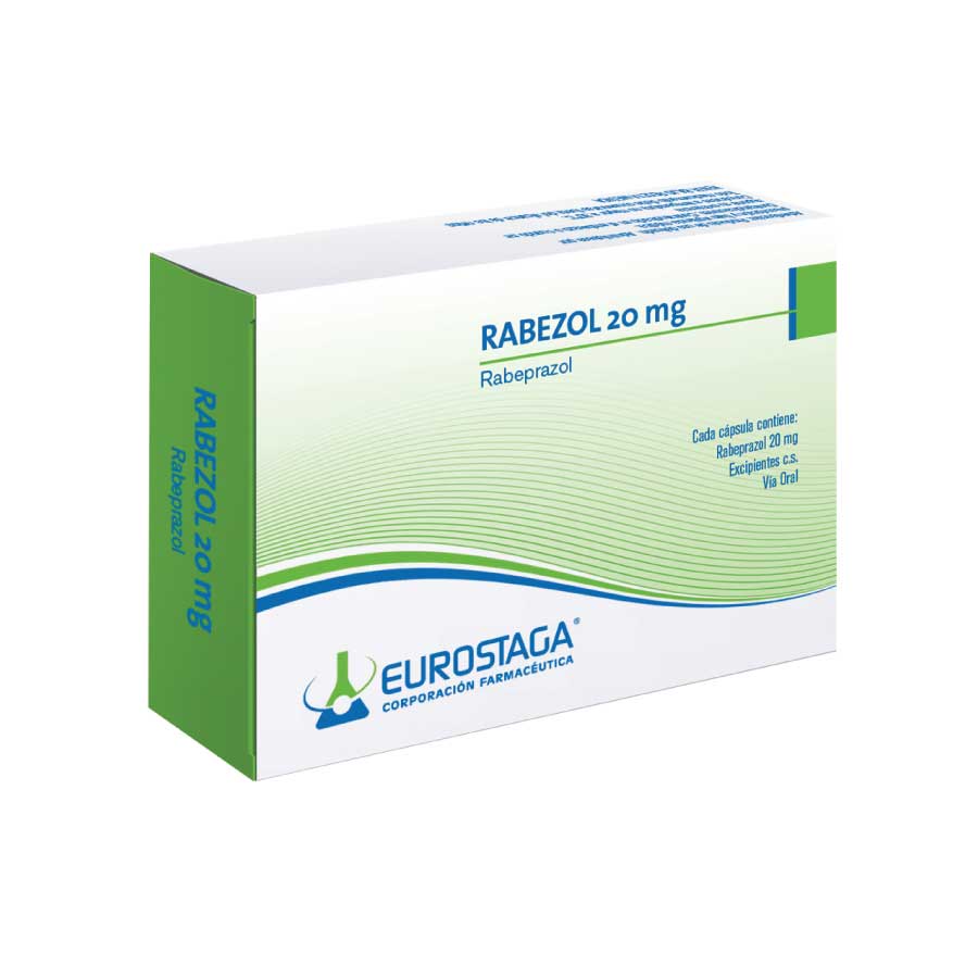 RABEZOL 20MG EUROSTAGA Cápsulas 428323