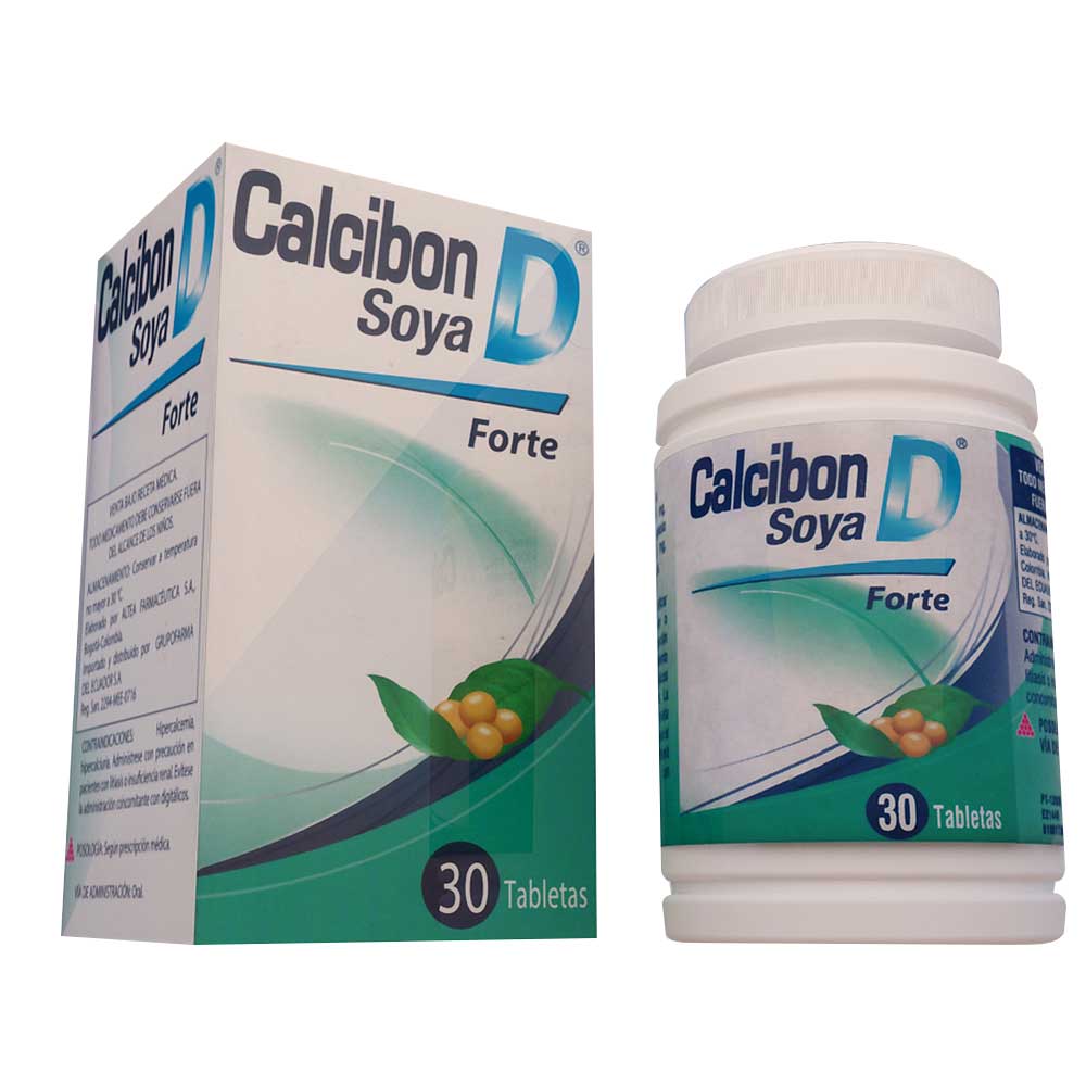 CALCIBON 200/50MG LETERAGO - GRUPO FARMA Tableta Soya Forte428330