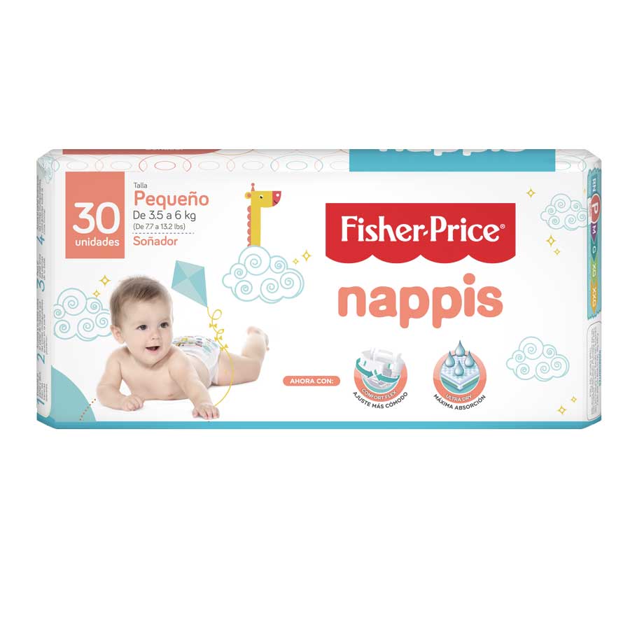  Pañal FISHER-PRICE Small 30 unidades428350