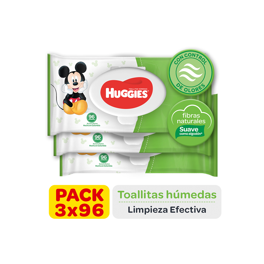  Toallita Húmeda HUGGIES Limpieza Efectiva 96 unidades428381