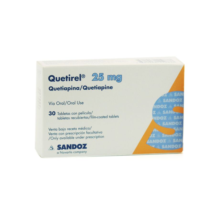 QUETIREL 25MG DYVENPRO ESPECIALIDADES NEUROCIENCIAS Tableta Recubierta 428423