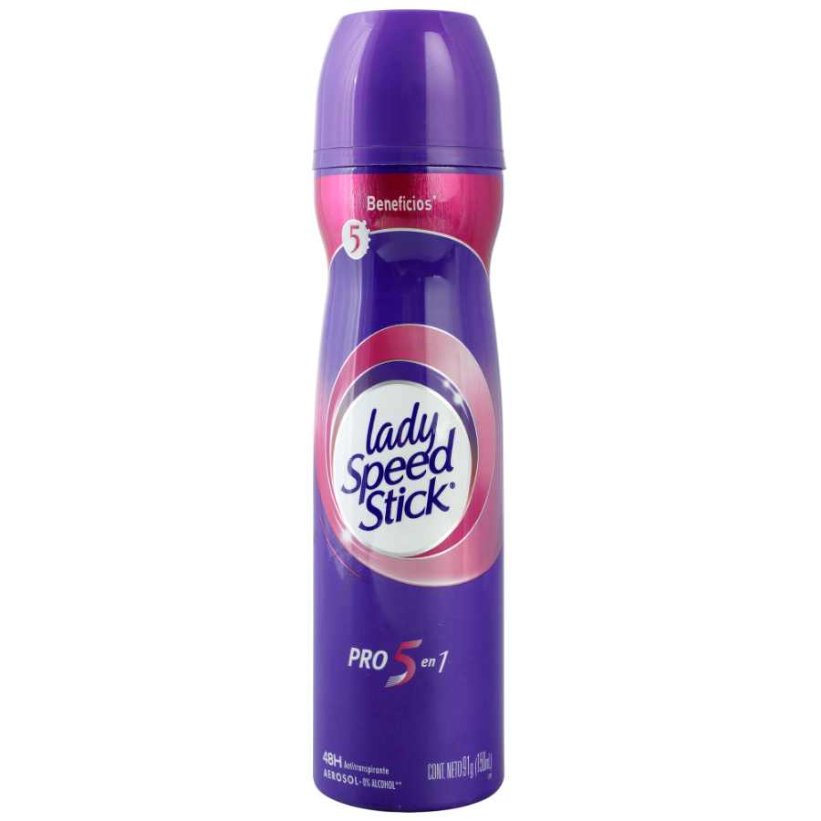  Desodorante Femenino LADY SPEED STICK Pro 5 en 1 Aerosol 150 ml428478