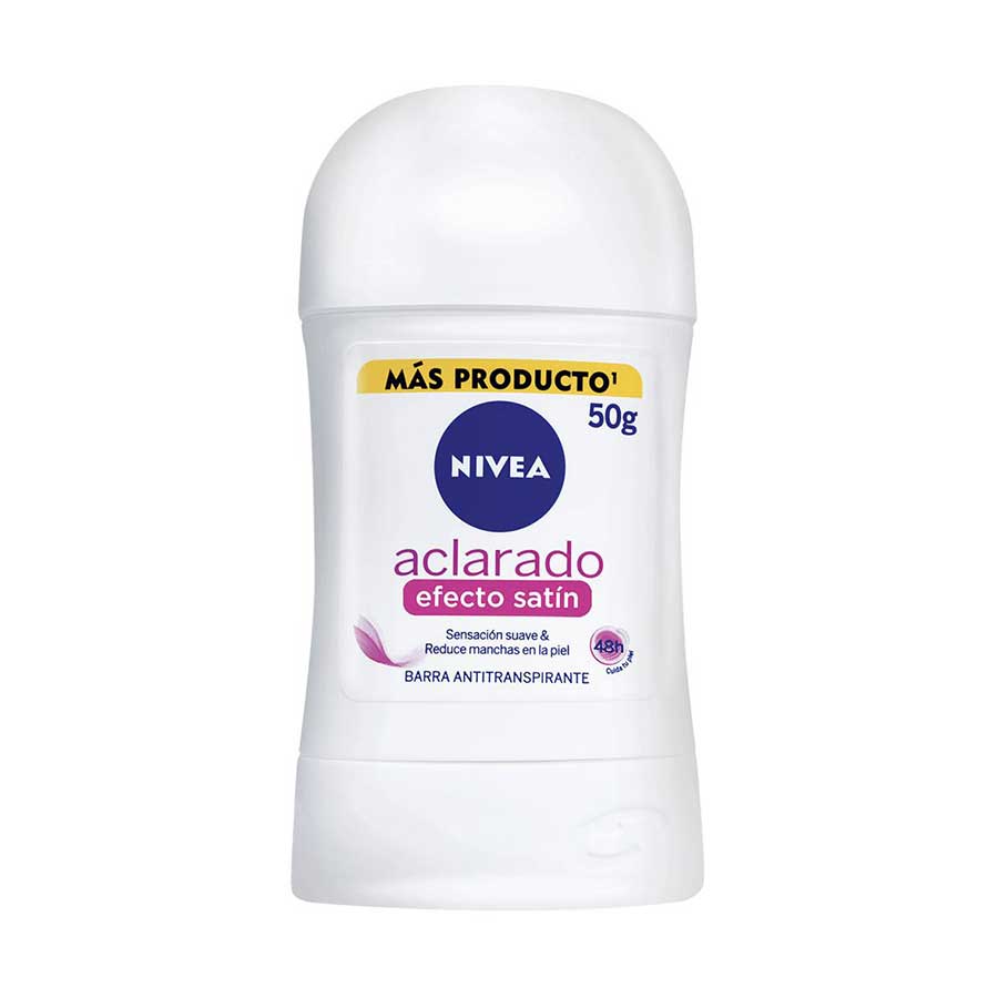  Desodorante Femenino NIVEA Aclarado Efecto Satín en Barra 50 g428484