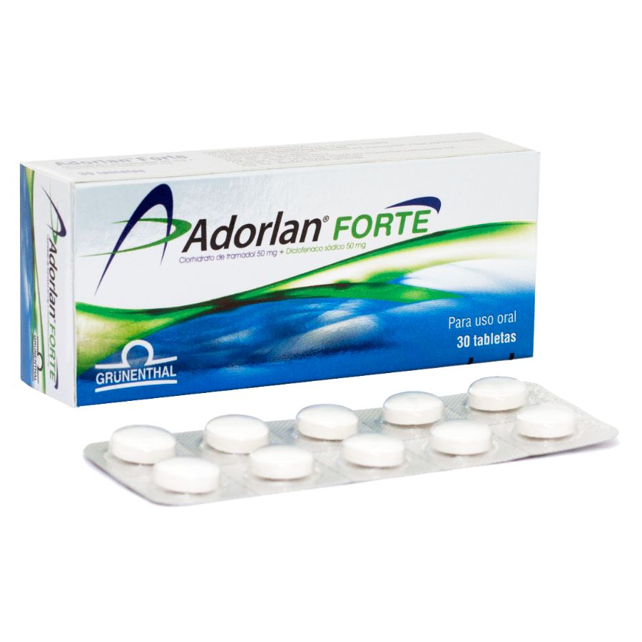 ADORLAN 50/50MG GRUNENTHAL Comprimidos Forte428556