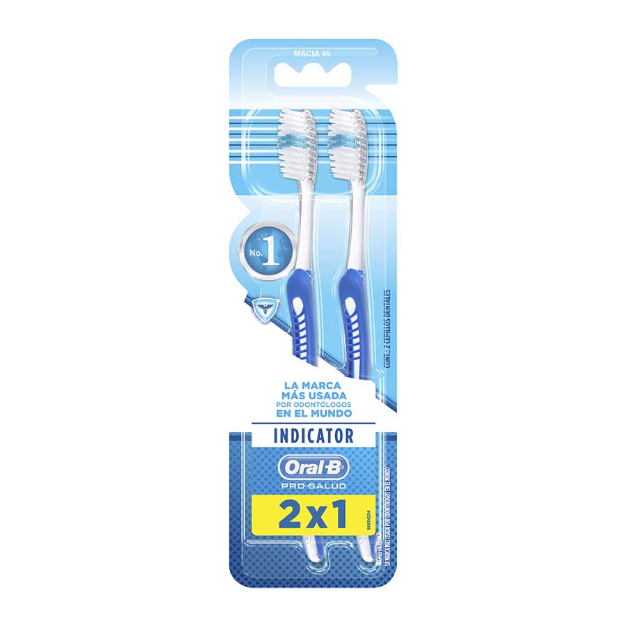  Cepillo Dental ORAL-B Indicator Mediano 2 unidades428562