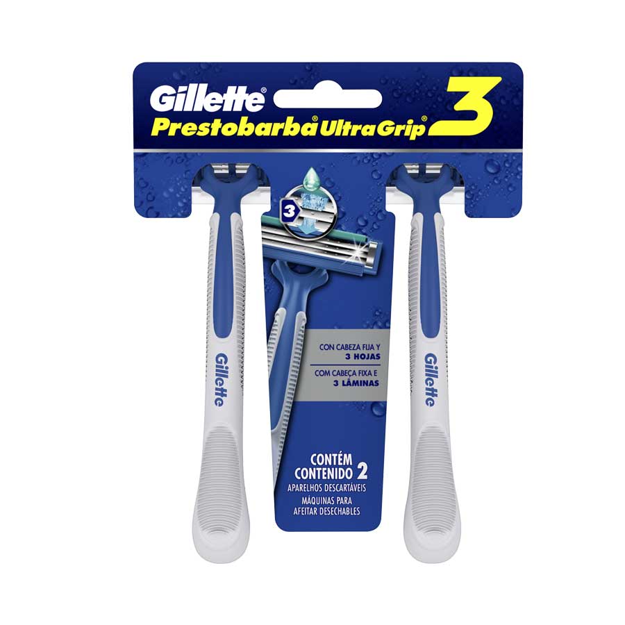  Afeitadora Desechable GILLETTE Ultra Grip 2 unidades428750