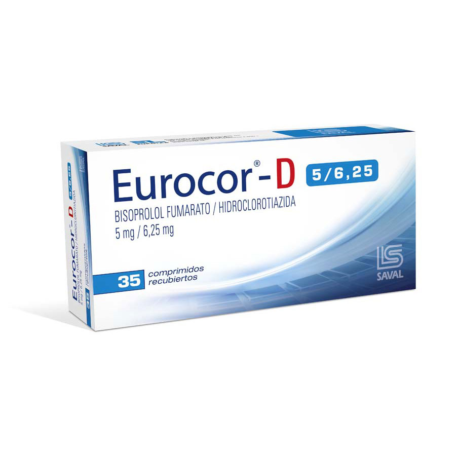 EUROCOR 5/6.25MG ECUAQUIMICA - SAVAL Comprimidos Recubiertos 428795