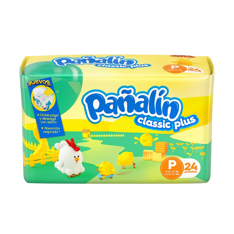  Pañal PAÑALIN Classic Plus Pequeño x 24428810