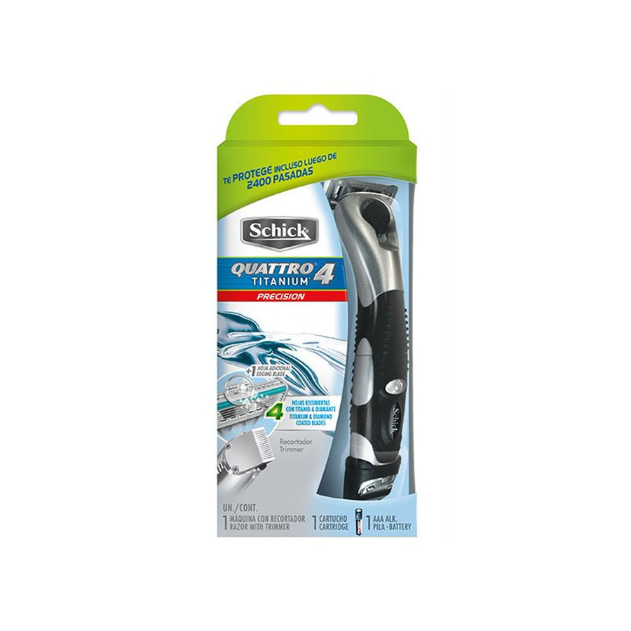  Afeitadora SCHICK Quattro 4 Titanium Precisión 428854