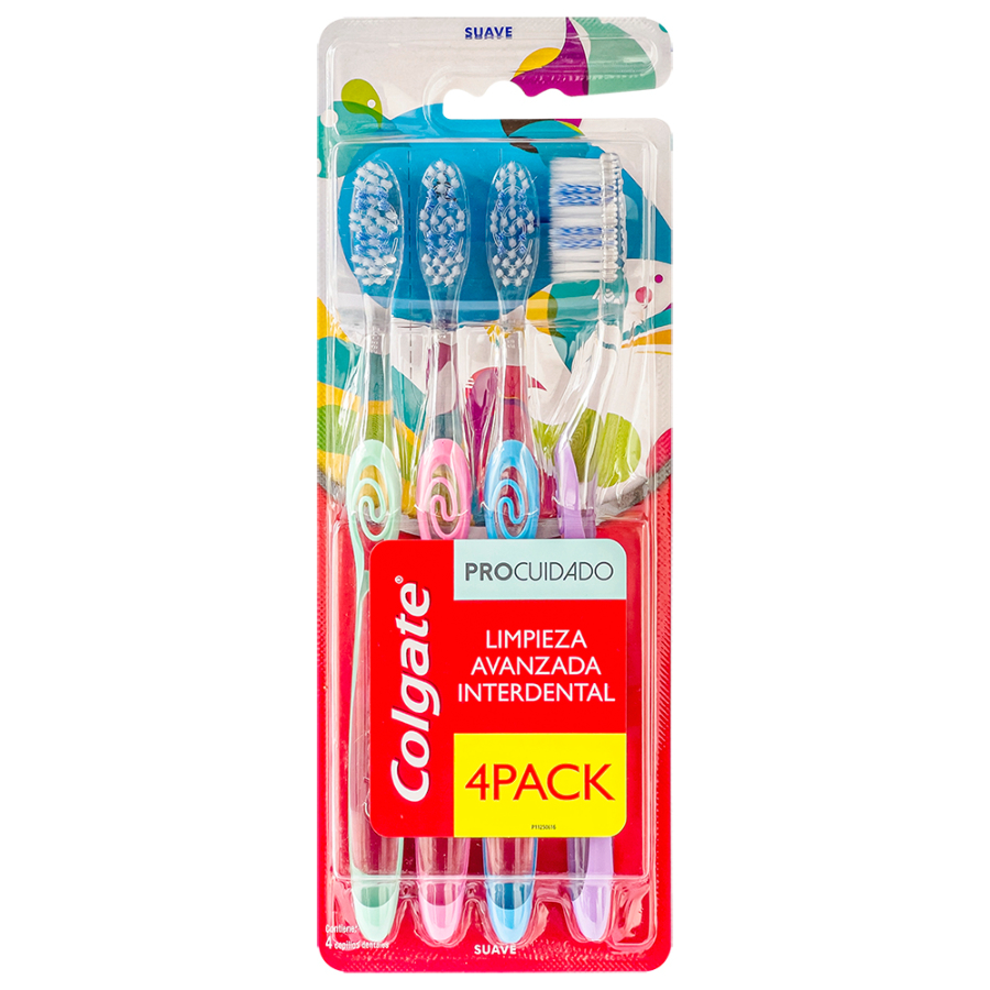  Cepillo Dental COLGATE Pro Cuidado Suave 4 unidades428890