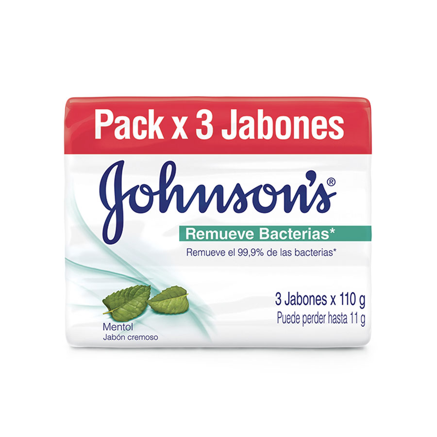  Jabón JOHNSON&JOHNSON Remueve Bacterias Mentol 330 gr428929