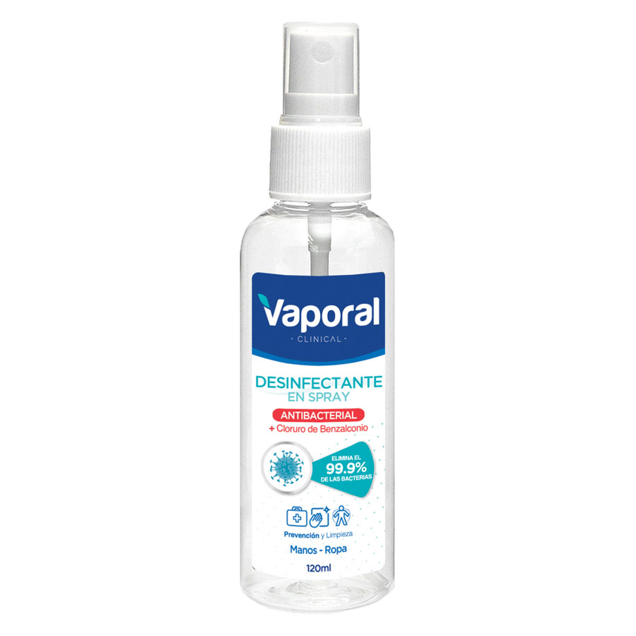  Alcohol antiséptico VAPORAL Antibacterial 120ml429106