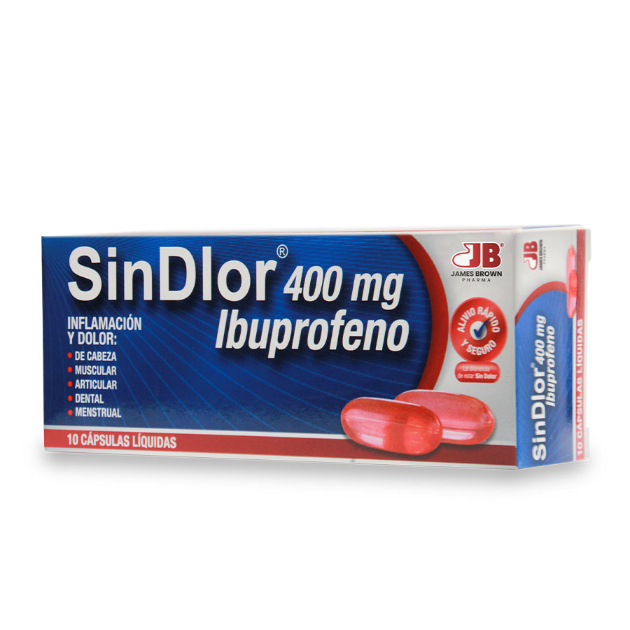  SINDLOR 400 mg Cápsulas Líquidas x 20429257