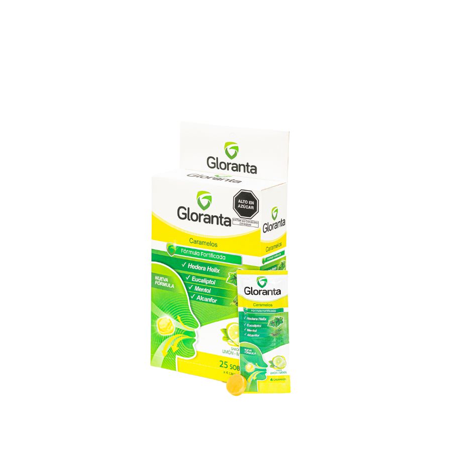  Caramelo GLORANTA LIMON - MENTA 5 sobres429575