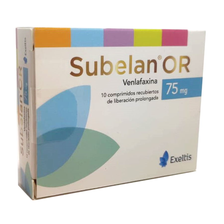 SUBELAN 75MG EXELTISFARMA Comprimido Recubierto Antidepresivo dual429676