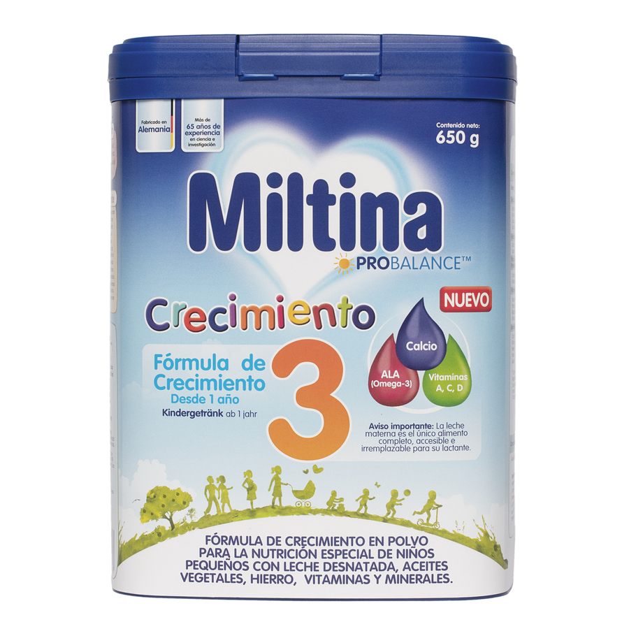 Fórmula infantil miltina 3 gold plus 650 gr 456435