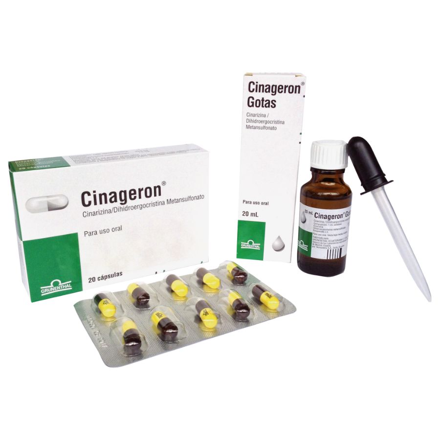 Cinageron 20mg grunenthal cápsulas 456856