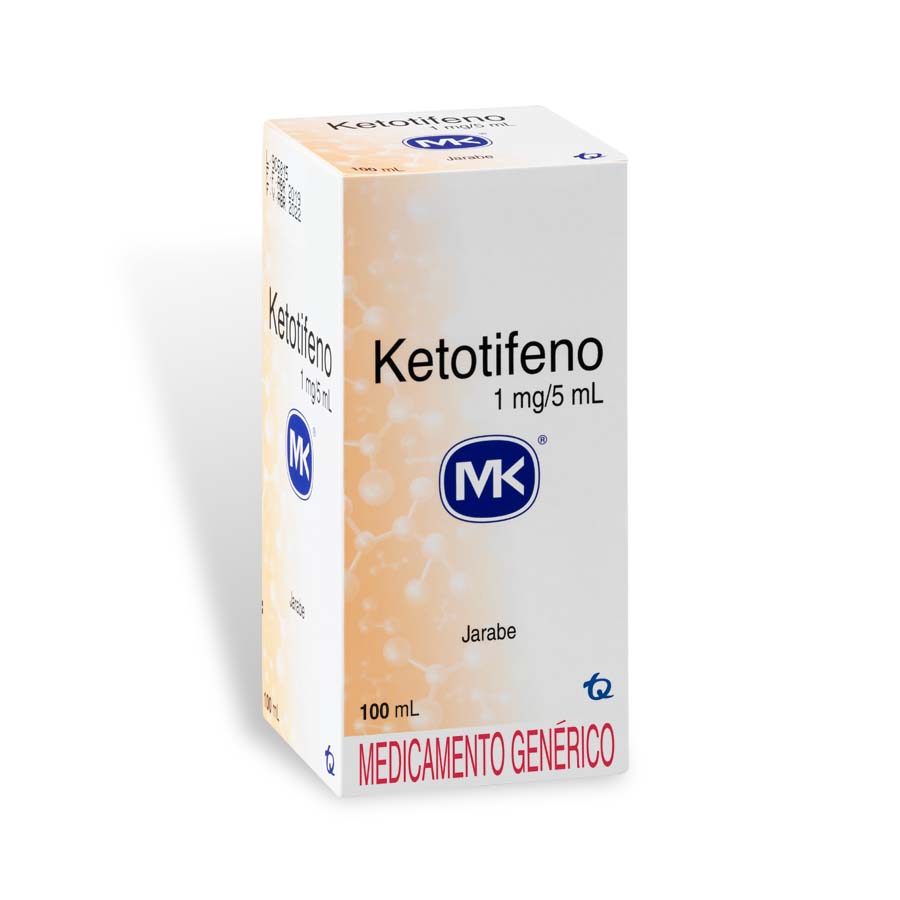 Ketotifeno 1mg/5ml tecnoquimicas - genericos jarabe 456953