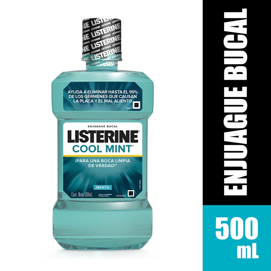 Enjuague bucal listerine cool mint 500 ml 457003