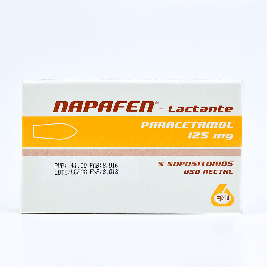 Napafen 125mg ecu supositorio lactante 457102